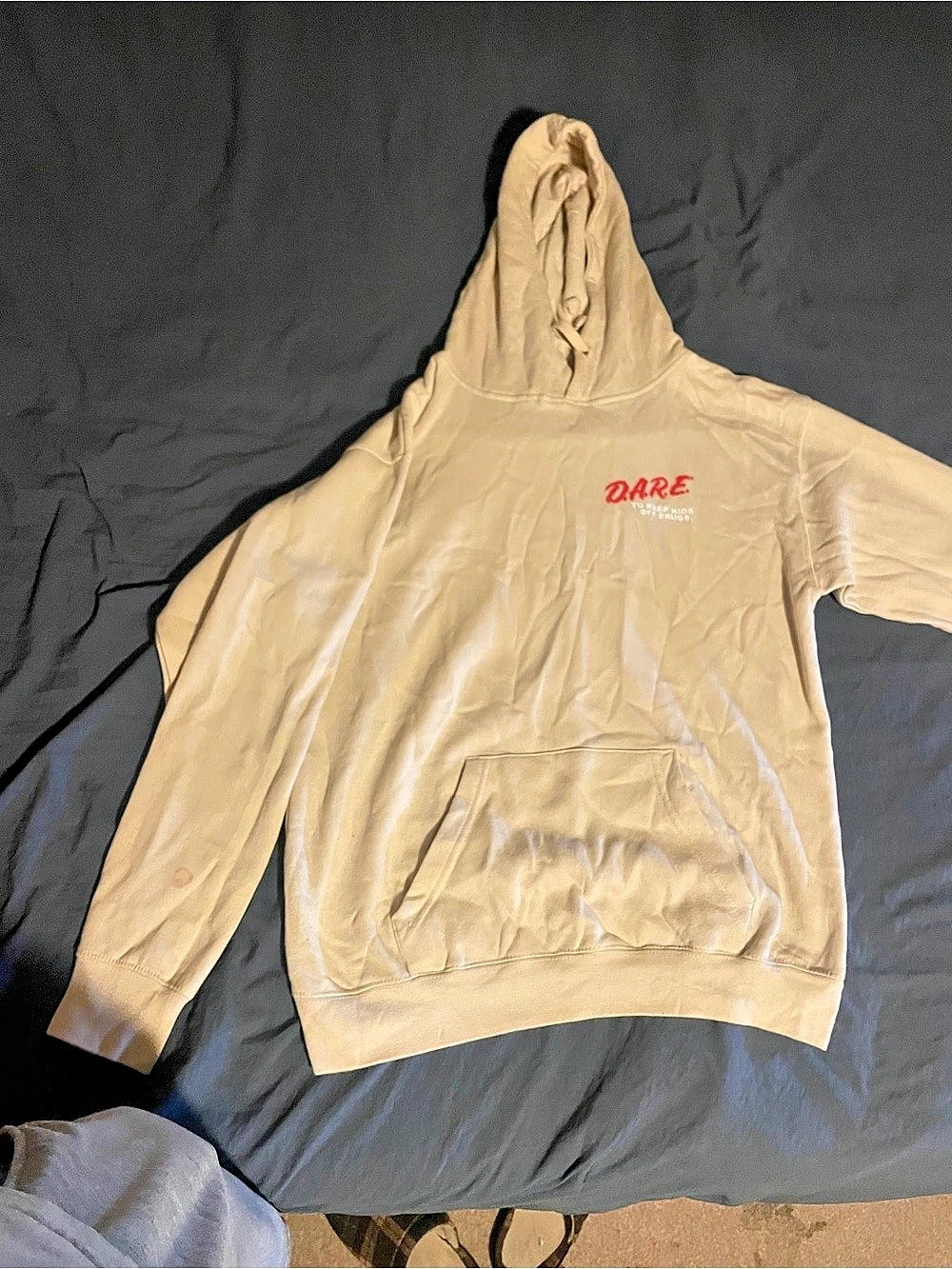 D.A.R.E. To Keep Kids Off Drugs Pullover Hoodie Beige